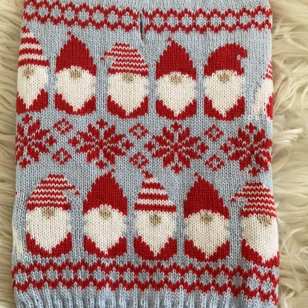 NWT dog holiday pet sweater Christmas gnomes ugly Christmas sweater for dog cat - Picture 6 of 16